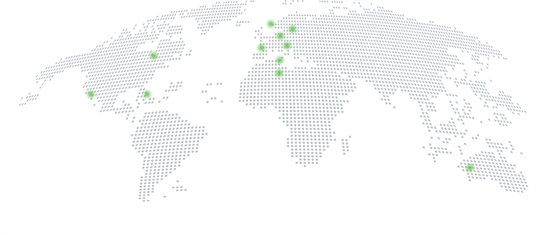 Carte des 12 datacenters SAFOZi, dont 2 en Tunisie